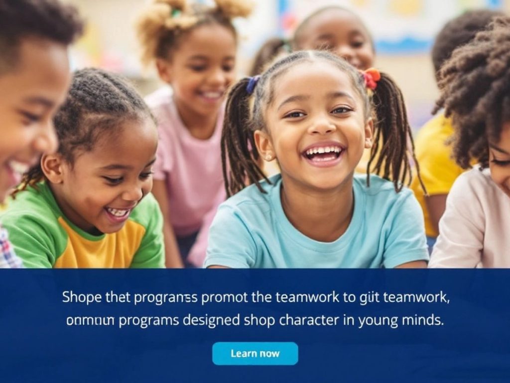 Copii participând la activități de dezvoltare personală.