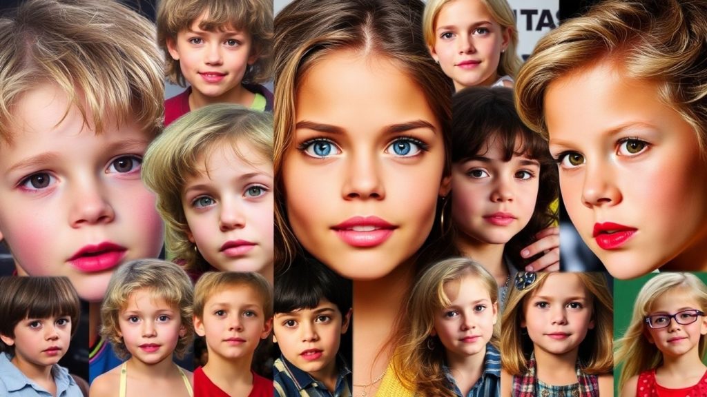 Copiii minune ai cinematografiei: actori tineri și talentați.